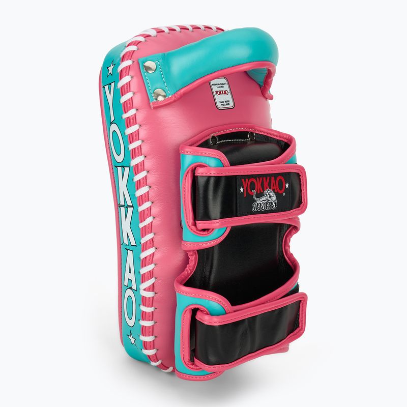 YOKKAO Zakrivený tréningový disk 2 ks horúca ružová/ostrov 2