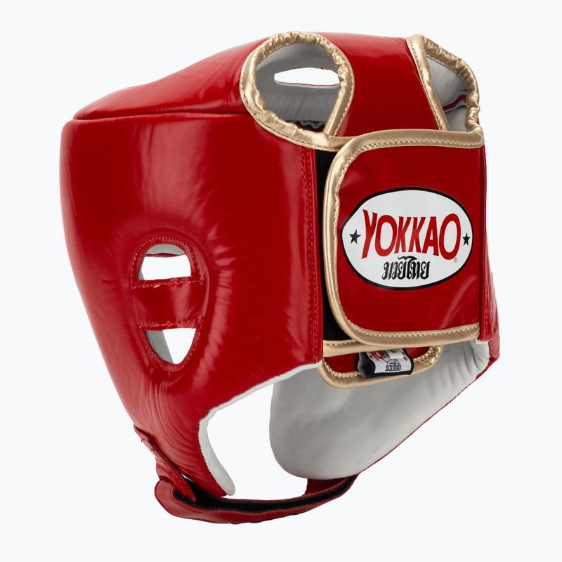 Boxerská prilba YOKKAO Competition red 3
