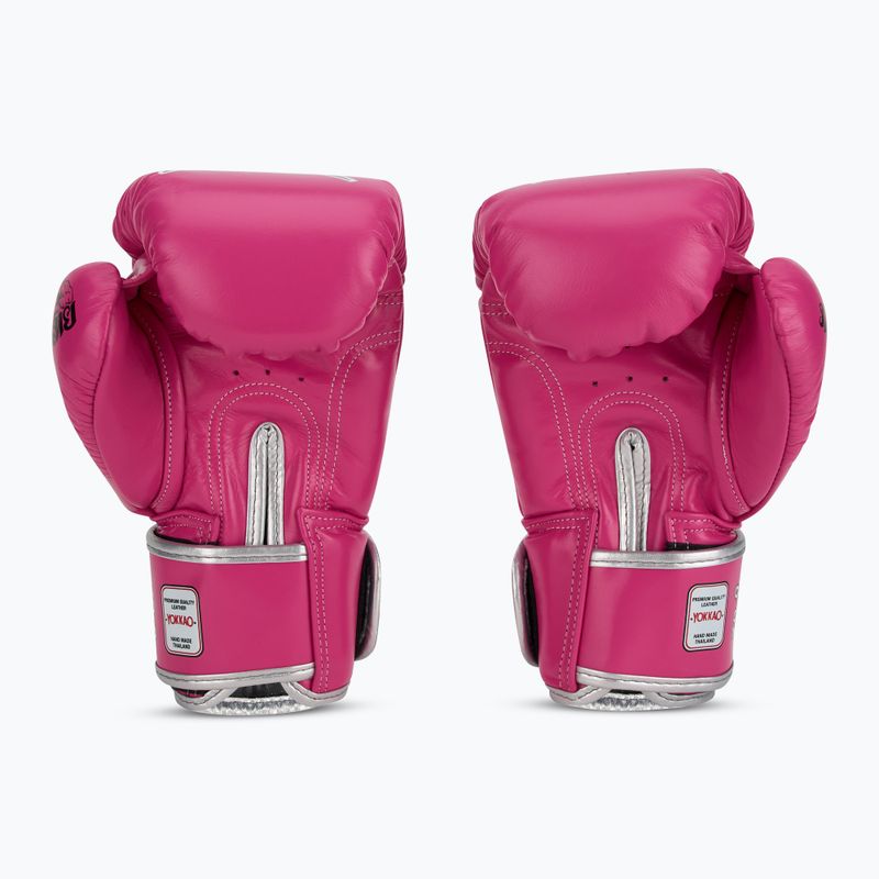 Pánske boxerské rukavice YOKKAO Stadium fuchsia 3