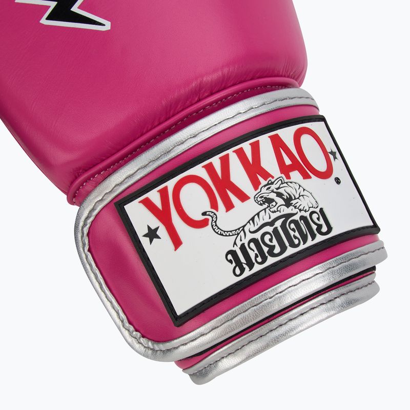 Pánske boxerské rukavice YOKKAO Stadium fuchsia 6