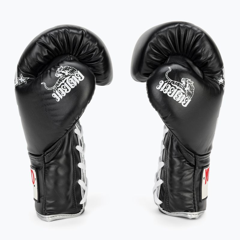 Pánske boxerské rukavice YOKKAO Stadium Lace Up black 4