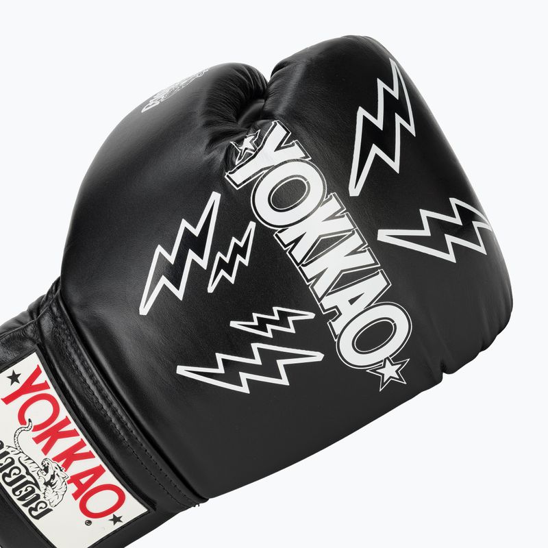 Pánske boxerské rukavice YOKKAO Stadium Lace Up black 5