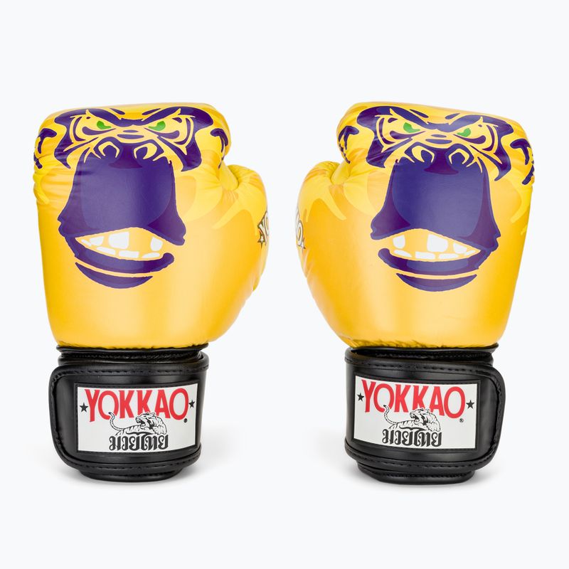 Pánske boxerské rukavice YOKKAO Primate yellow 2