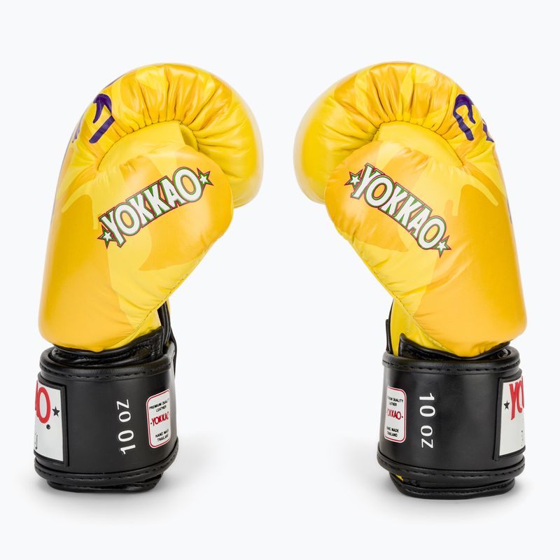 Pánske boxerské rukavice YOKKAO Primate yellow 4