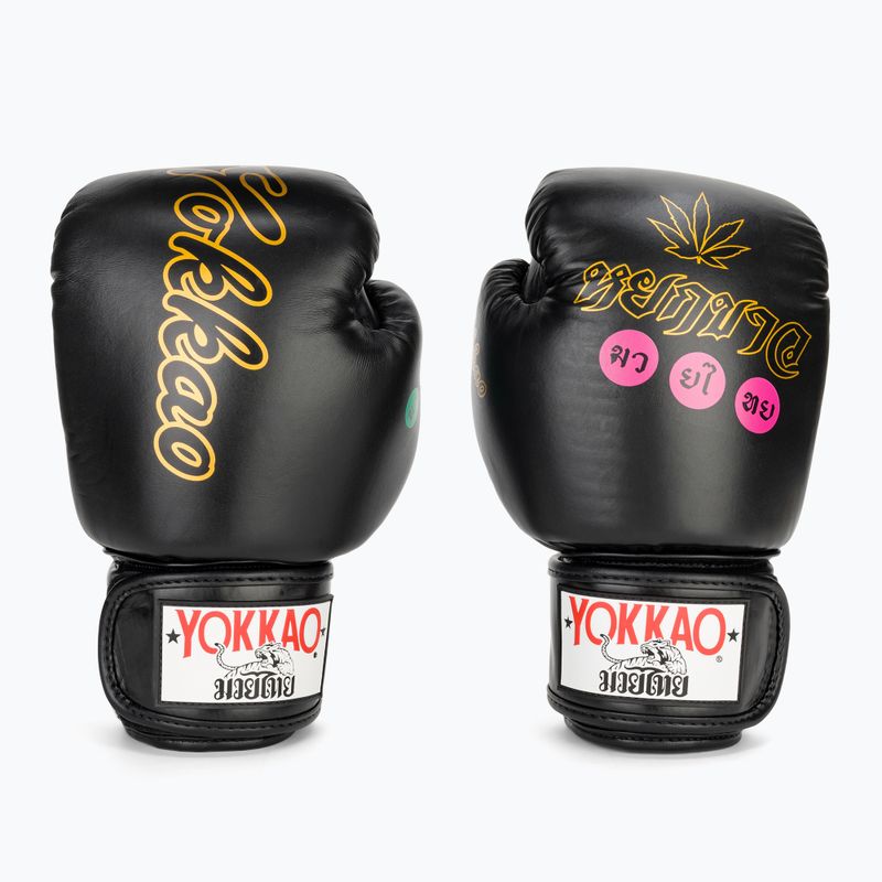 Pánske boxerské rukavice YOKKAO Wax black 2