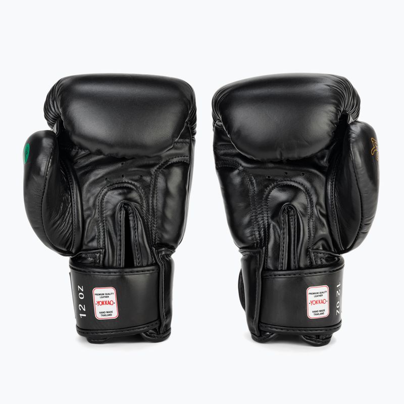 Pánske boxerské rukavice YOKKAO Wax black 3