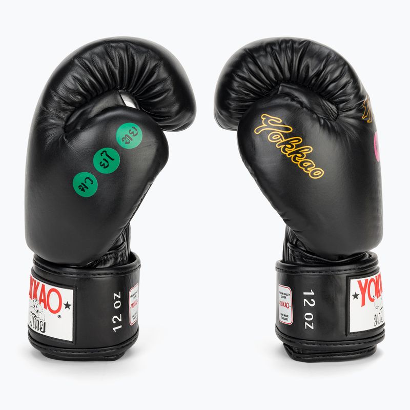 Pánske boxerské rukavice YOKKAO Wax black 4