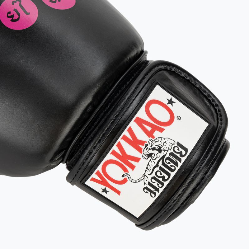 Pánske boxerské rukavice YOKKAO Wax black 7