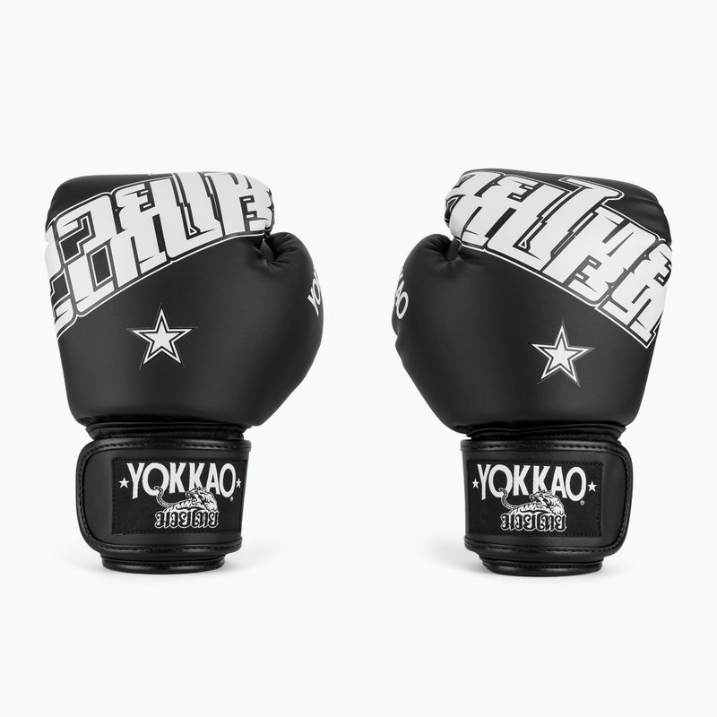 Boxerské rukavice YOKKAO Lettering Boxing black 2