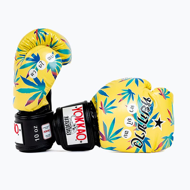 Pánske boxerské rukavice YOKKAO Wax yellow 3
