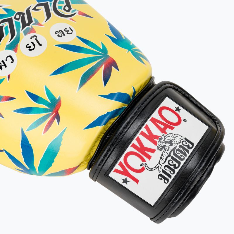 Pánske boxerské rukavice YOKKAO Wax yellow 7