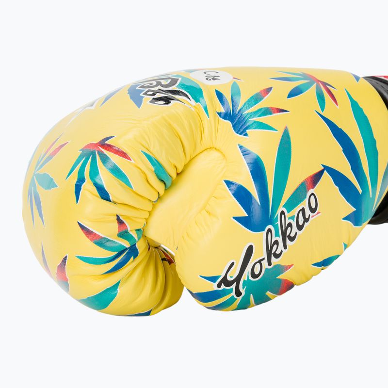 Pánske boxerské rukavice YOKKAO Wax yellow 8