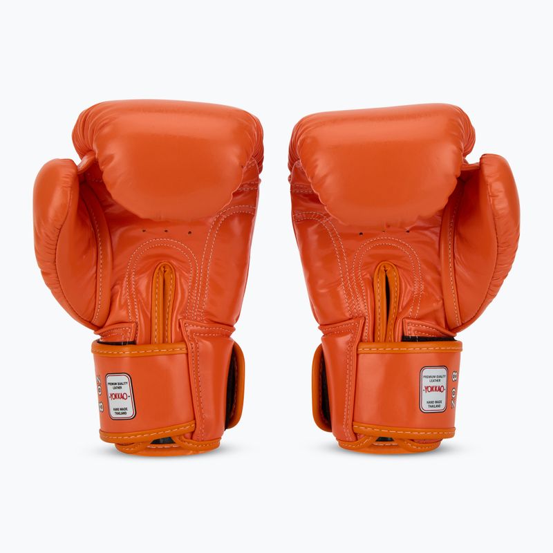 Pánske boxerské rukavice YOKKAO Matrix orange ibis 3