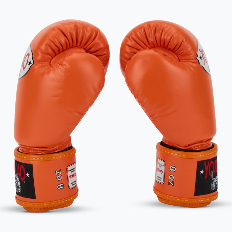 Pánske boxerské rukavice YOKKAO Matrix orange ibis 4