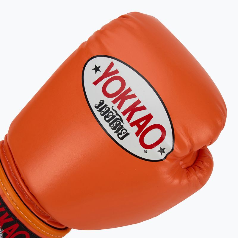 Pánske boxerské rukavice YOKKAO Matrix orange ibis 5