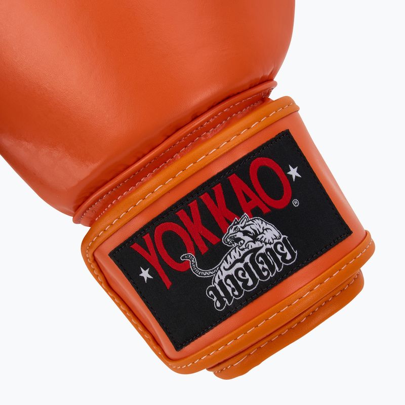 Pánske boxerské rukavice YOKKAO Matrix orange ibis 6
