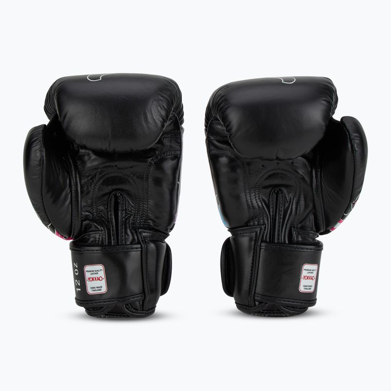 Pánske boxerské rukavice YOKKAO Flames black 3