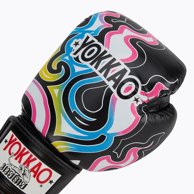Pánske boxerské rukavice YOKKAO Flames black 5