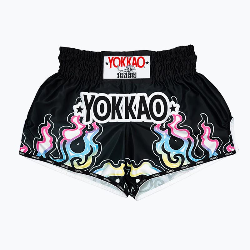 Pánske tréningové šortky YOKKAO Flames CarbonFit black