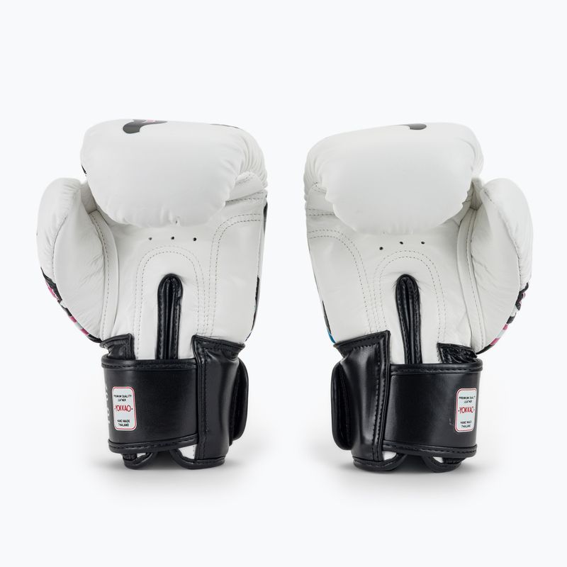 Pánske boxerské rukavice YOKKAO Flames white 3