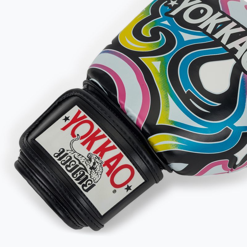 Pánske boxerské rukavice YOKKAO Flames white 6