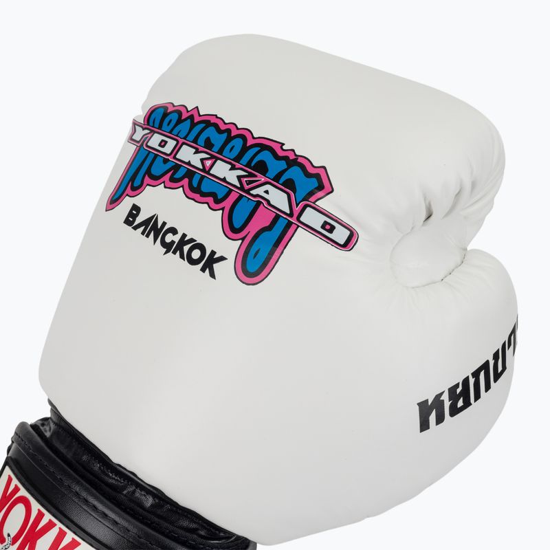 Pánske boxerské rukavice YOKKAO East Club white 5