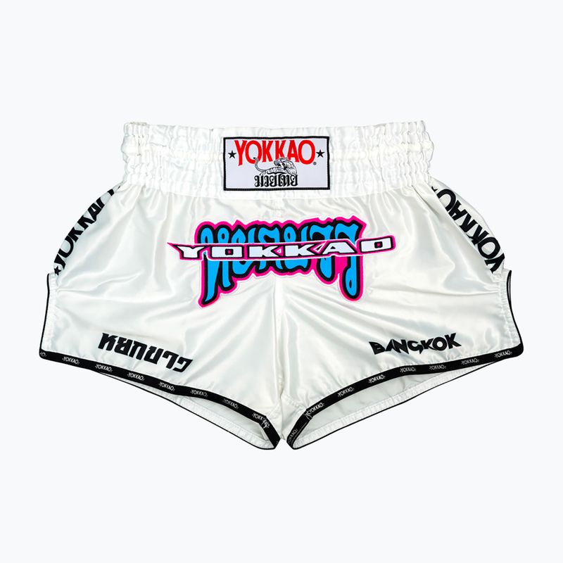 Pánske tréningové šortky YOKKAO East Club Fight white