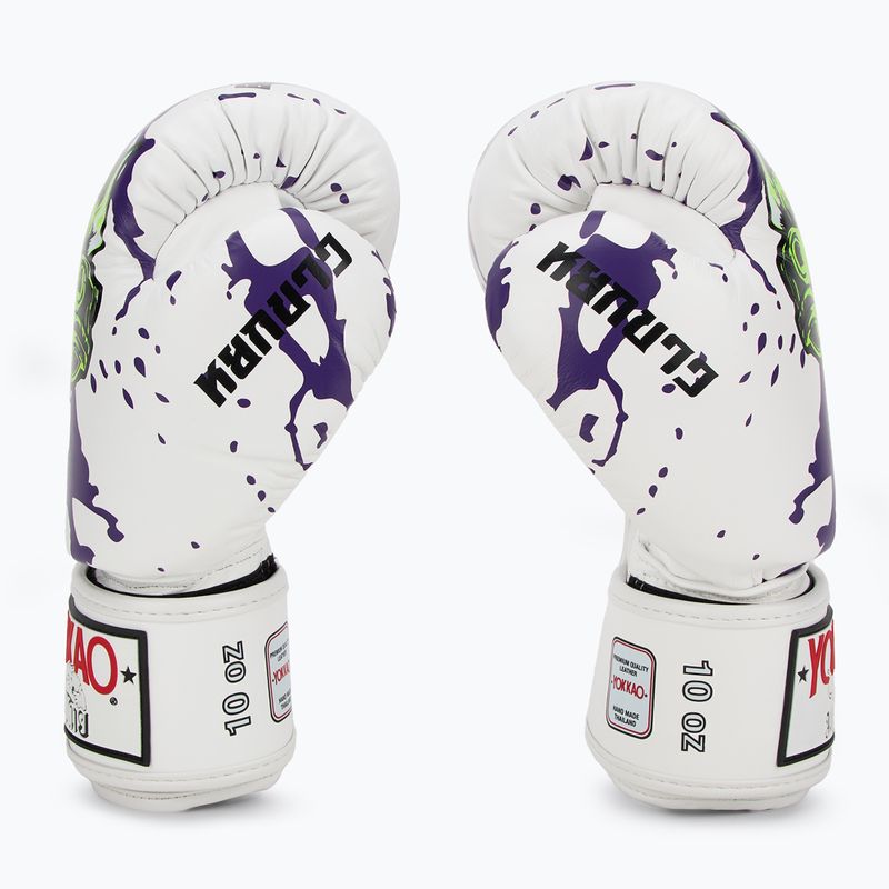 Pánske boxerské rukavice YOKKAO Angry Bull white 4