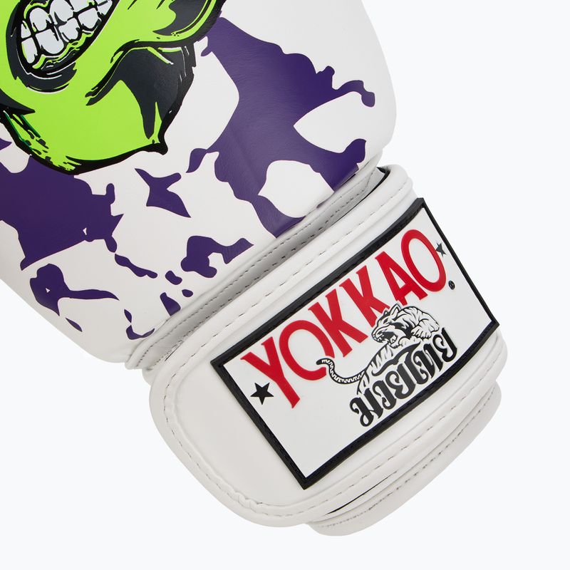 Pánske boxerské rukavice YOKKAO Angry Bull white 6