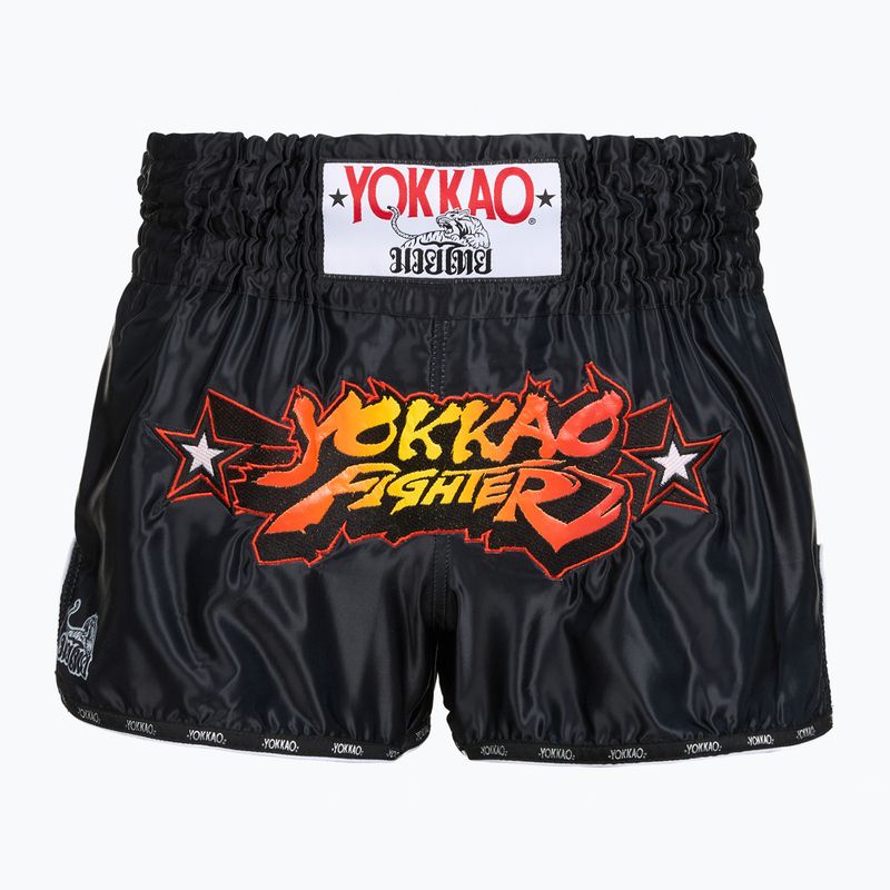 Pánske tréninkové šortky YOKKAO Fighter KO Muay Thai black