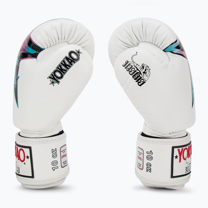 Pánske boxerské rukavice YOKKAO Fighter KO white 4