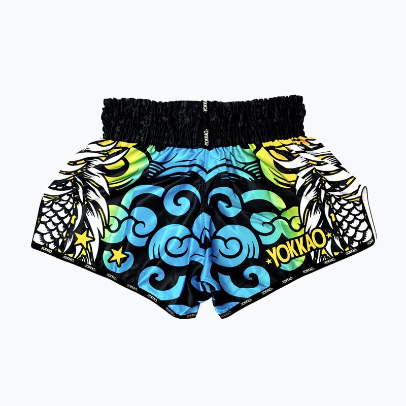 Pánske tréningové šortky YOKKAO Dragon Muay Thai pink/blue 6