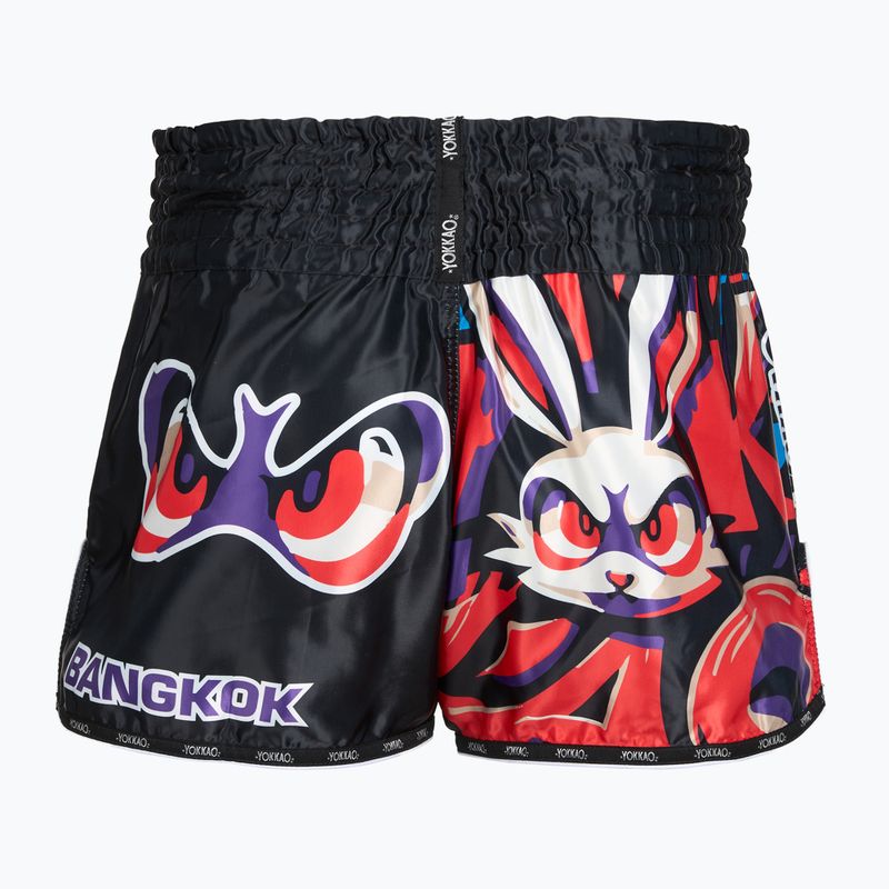 Pánske tréningové šortky YOKKAO Angry Rabbit Muay Thai black 2