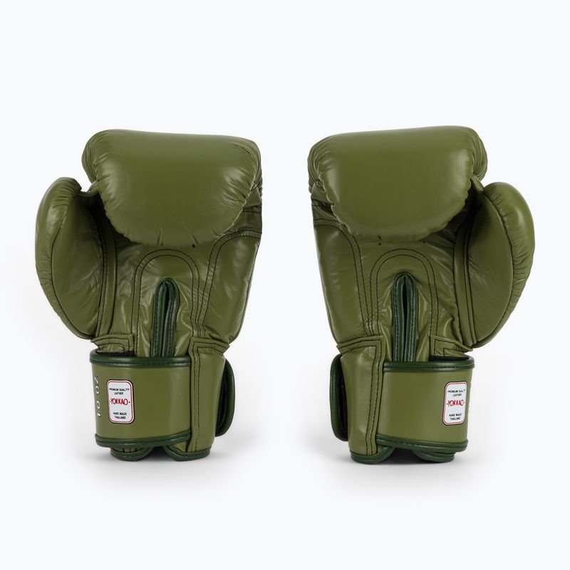 Boxerské rukavice YOKKAO Late Show Boxing olive 3