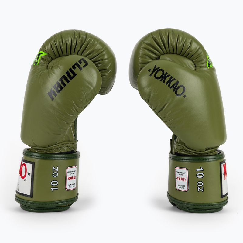 Boxerské rukavice YOKKAO Late Show Boxing olive 4
