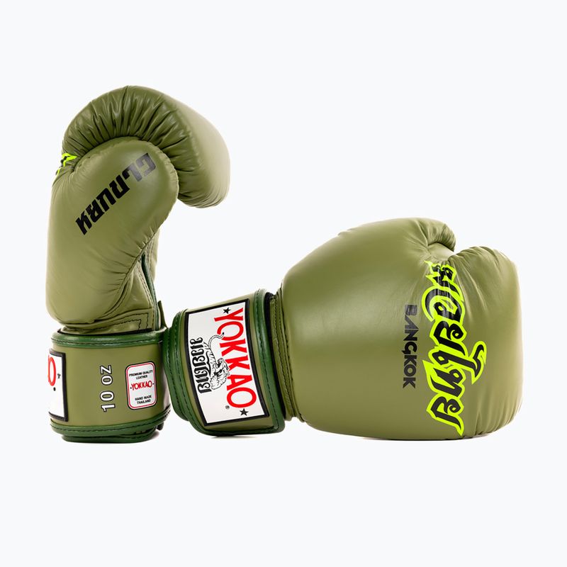 Boxerské rukavice YOKKAO Late Show Boxing olive 2