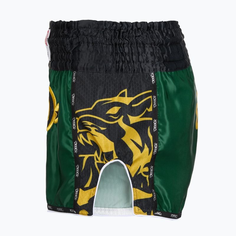 Pánske tréningové šortky YOKKAO Original Muay Thai green 3