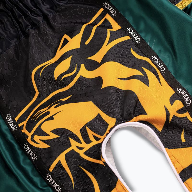 Pánske tréningové šortky YOKKAO Original Muay Thai green 5