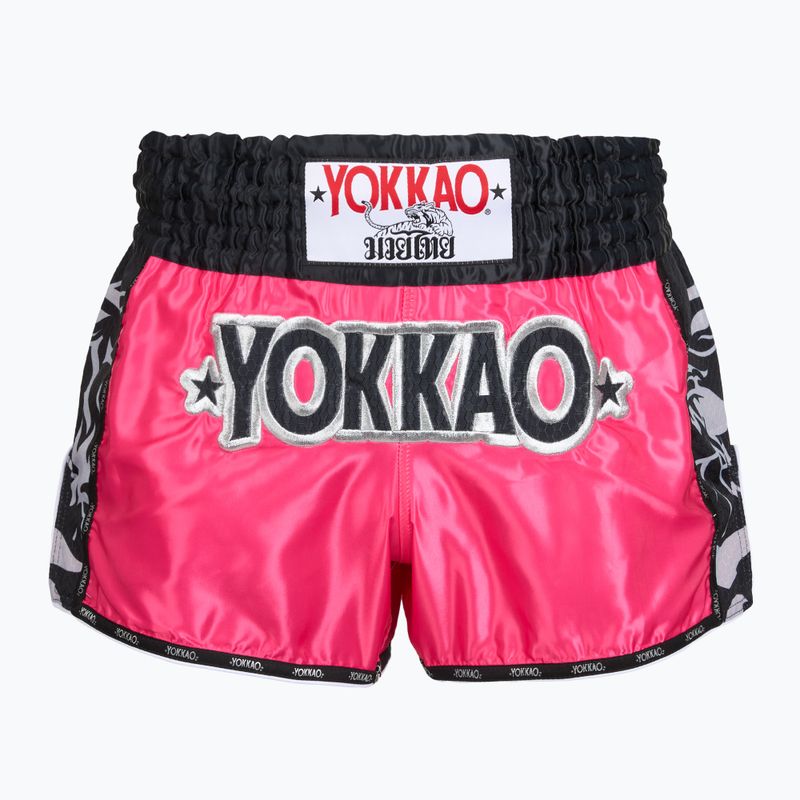 Pánske tréningové šortky YOKKAO Original Muay Thai magenta