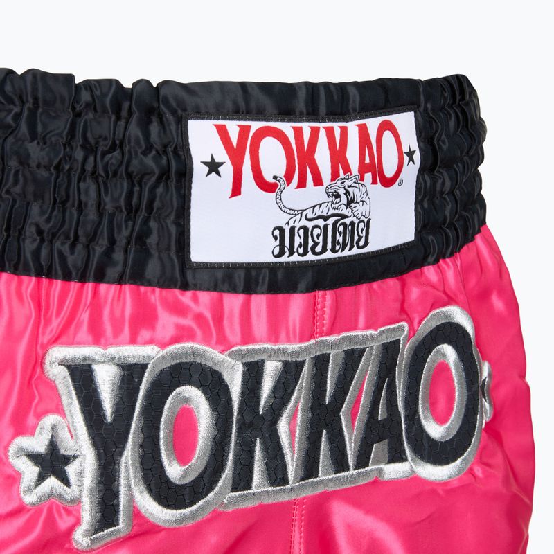 Pánske tréningové šortky YOKKAO Original Muay Thai magenta 4
