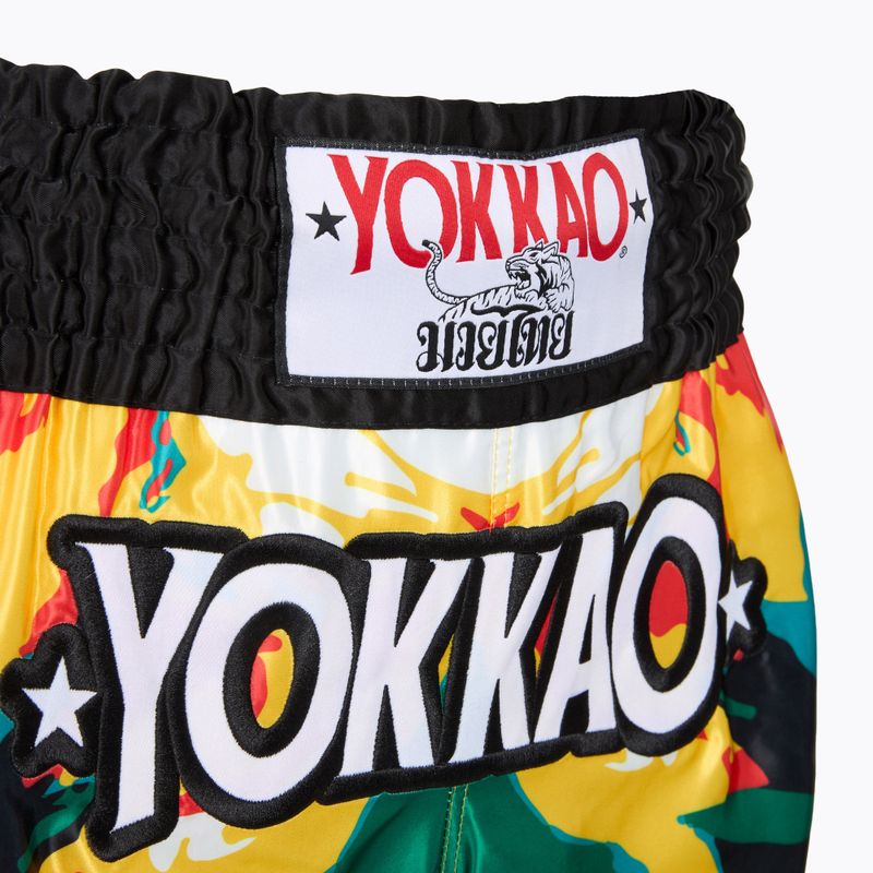 Pánske tréninkové šortky YOKKAO Sunday Trip Muay Thai gold 4