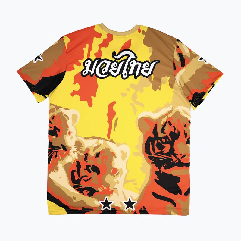 Pánske tréningové tričko YOKKAO Tiger Family Muay Thai Workout Tee gold 2