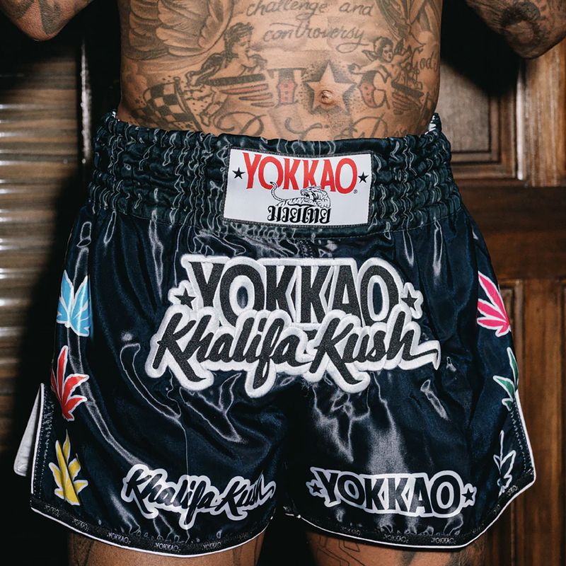 Pánske tréningové šortky YOKKAO Khalifa Kush Muay Thai black 6