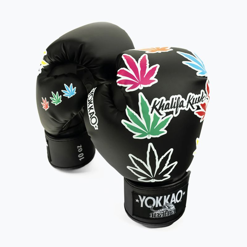 Boxerské rukavice YOKKAO Khalifa Kush Boxing black 5