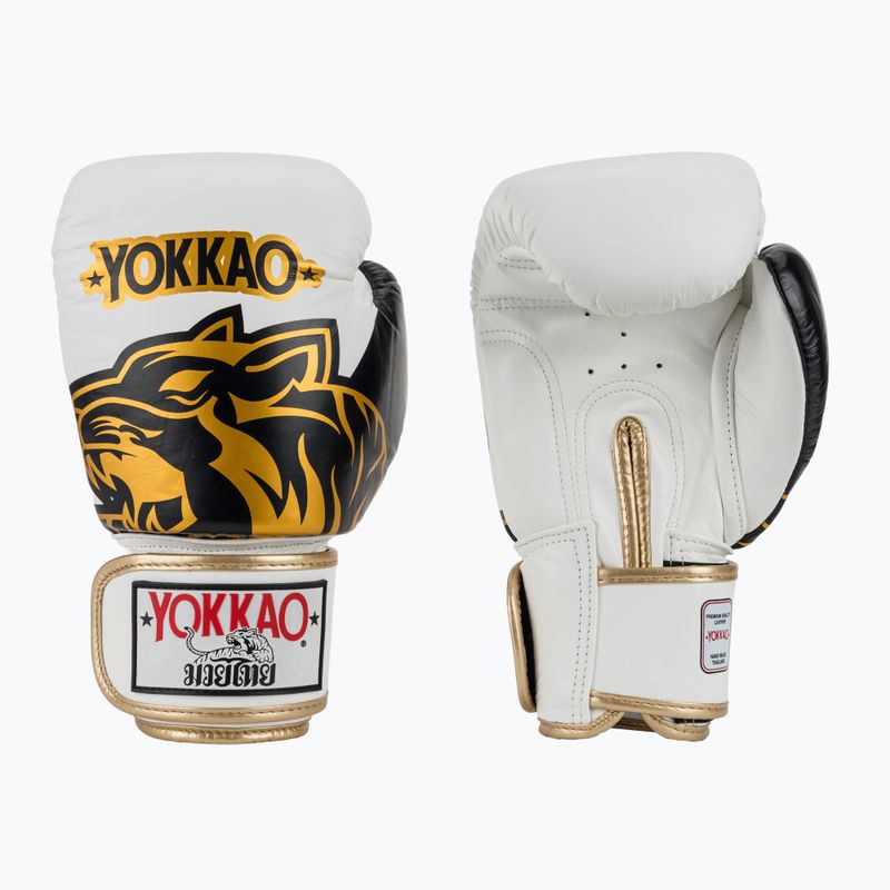 Boxerské rukavice YOKKAO Original Boxing Gloves absolute white