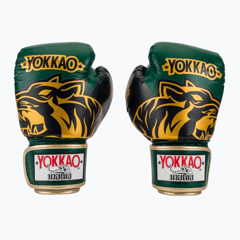 Boxerské rukavice YOKKAO Original Boxing Gloves forest green 2