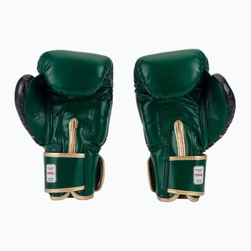 Boxerské rukavice YOKKAO Original Boxing Gloves forest green 3