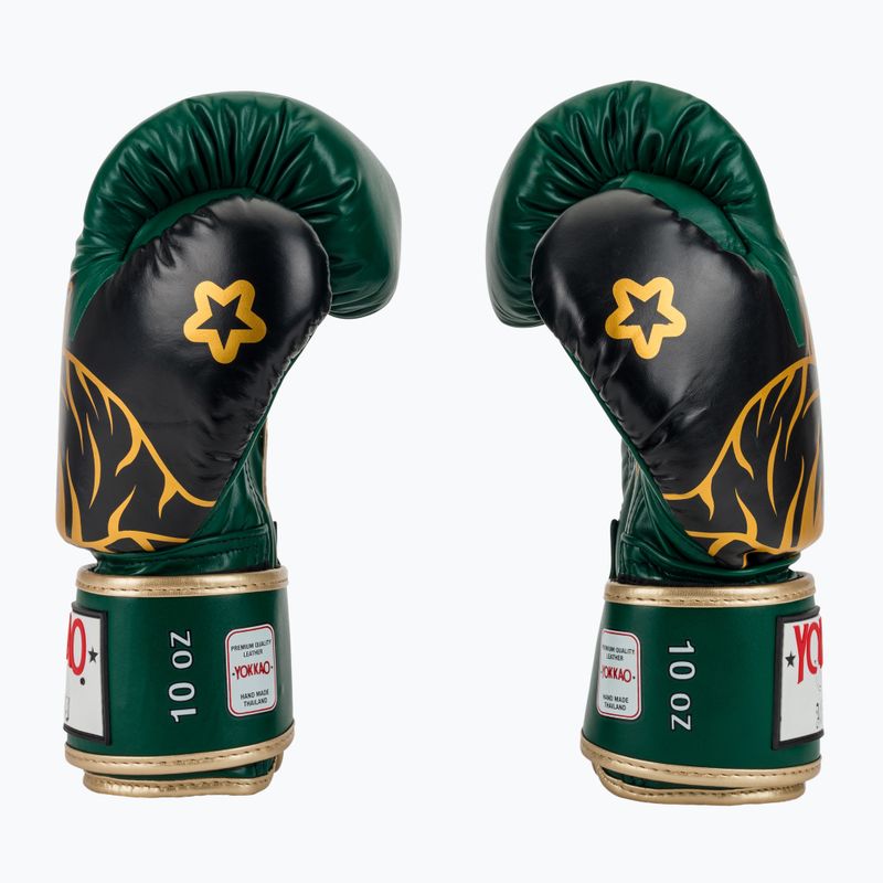 Boxerské rukavice YOKKAO Original Boxing Gloves forest green 4