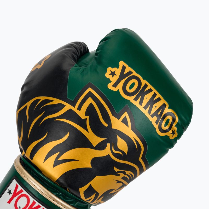 Boxerské rukavice YOKKAO Original Boxing Gloves forest green 5