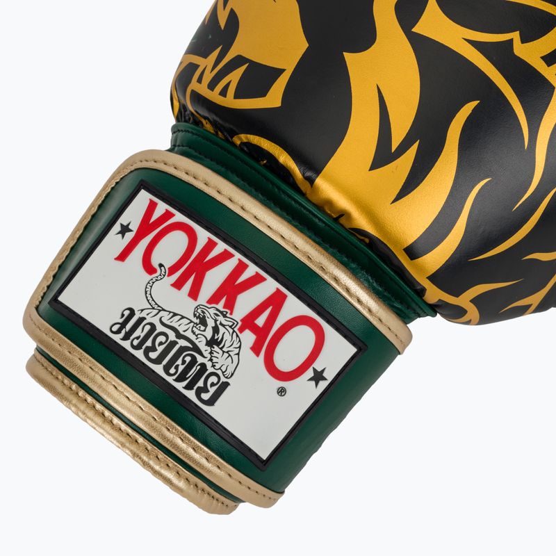 Boxerské rukavice YOKKAO Original Boxing Gloves forest green 6